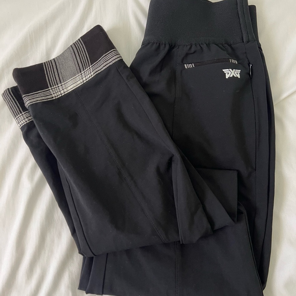 PXG black plaid pants